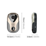 NNEDSZ Smart Wifi Doorbell With Hd Intercom Night Vision & Micro Sd Support - Gold
