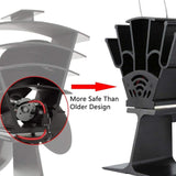 Eco-friendly Heat Powered Stove Fan for Wood / Gas / Pellet Stoves - Gold