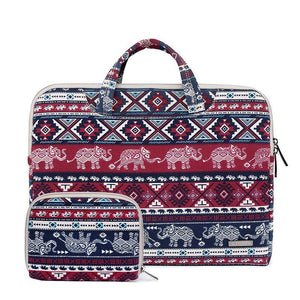 NNEDSZ 13.3 Inch Simple Business Laptop Bag With Liner - Ls-116 - Canvas Small Elephant Red
