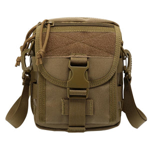 NNEDSZ Army Style Oxford Cloth Crossbody Bag 17 X 15 X 8 Cm Shoulder Sling Hand Messenger Bag - Khaki