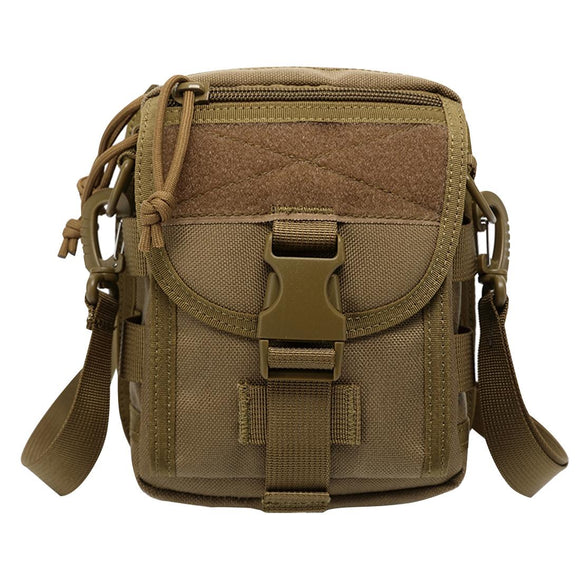 NNEDSZ Army Style Oxford Cloth Crossbody Bag 17 X 15 X 8 Cm Shoulder Sling Hand Messenger Bag - Khaki