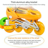 NNEDSZ Adjustable Kids Roller Skates Set - Single Flash Wheels - Size S