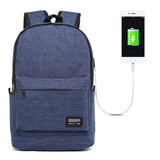 NNEDSZ Multi-function Laptop Backpack with Usb Port - Fits 15.6 Devices - Oxford Cloth - 45x31x16cm - Blue