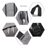NNEDSZ Multi-function Laptop Backpack with Usb Port - Fits 15.6 Devices - Oxford Cloth - 45x31x16cm - Blue