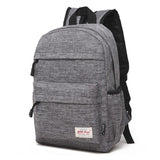 Versatile Canvas Laptop Backpack for 13-15 Inch - 36x25x10cm - Blue
