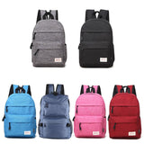 Versatile Canvas Laptop Backpack for 13-15 Inch - 36x25x10cm - Blue