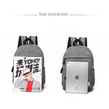 Versatile Canvas Laptop Backpack for 13-15 Inch - 36x25x10cm - Blue