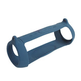 NNEDSZ Portable Silicone Speaker Cover With Shoulder Strap & Carabiner For Jbl Charge 5 - Blue