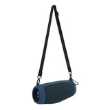 NNEDSZ Portable Silicone Speaker Cover With Shoulder Strap & Carabiner For Jbl Charge 5 - Blue
