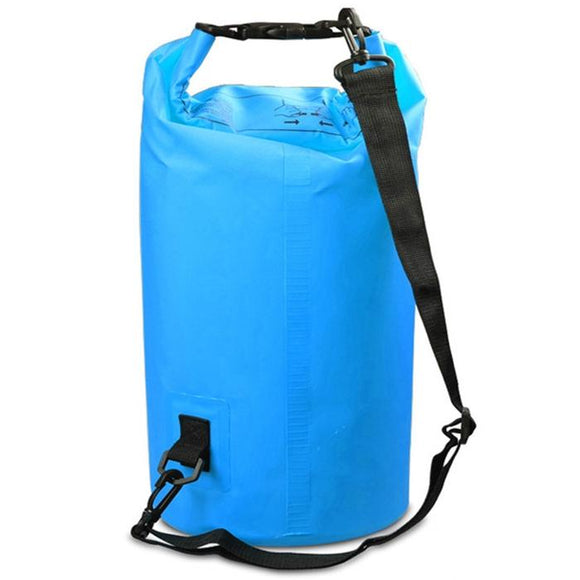 NNEDSZ Waterproof Single Shoulder Bag Dry Sack 10L Capacity - Sky Blue