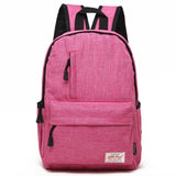NNEDSZ Multi-function Canvas Laptop Backpack - Fits 15.6 Macbook Samsung Sony Dell Alienware Chuwi Asus Hp - 42x29x13cm - Magenta