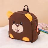 NNEDSZ Kids' Anti-lost School Bag - Secure & Stylish - Brown Bear Medium