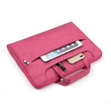 NNEDSZ 13.3 Inch Laptop Bag - Portable one Shoulder Zipper Design for Macbook Samsung Sony Dell Alienware Chuwi Asus Hp - Magenta