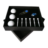 NNEDSZ Complete Golf Gift Set 11-in-1 Tees Divot Tool and 3 Balls - Red