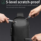 NNEDSZ Waterproof Anti Theft Crossbody Chest Bag Men Oxford Cloth 34X18X10Cm - Red