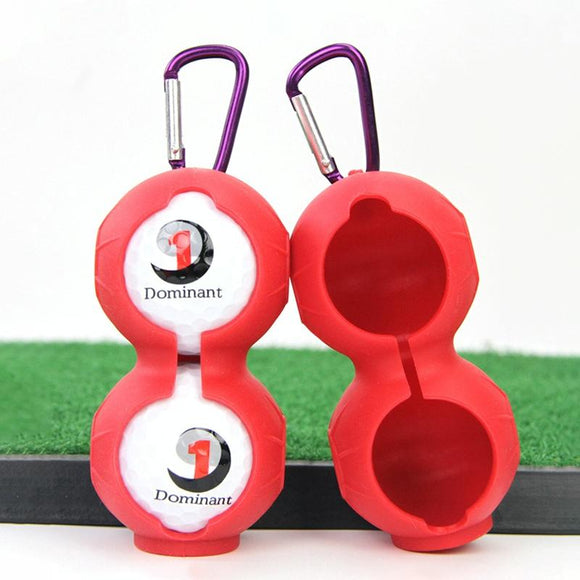 NNEDSZ 2-pack Golf Silicone Double-ball Protection Sleeves - Red