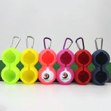 NNEDSZ 2-pack Golf Silicone Double-ball Protection Sleeves - Red