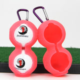 NNEDSZ 2-pack Golf Silicone Double-ball Protection Sleeves - Red