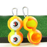 NNEDSZ 2-pack Golf Silicone Double-ball Protection Sleeves - Red