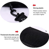 NNEDSZ Portable Foldable Golf Ball Bag - Nylon - Black Red