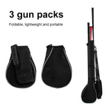 NNEDSZ Portable Foldable Golf Ball Bag - Nylon - Black Red