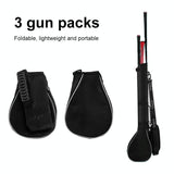 NNEDSZ Portable Foldable Golf Ball Bag - Nylon - Black Red