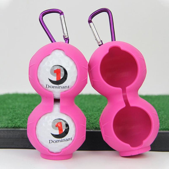 NNEDSZ 2-pack Golf Silicone Double-ball Protection Sleeves - Rose Red