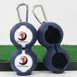 NNEDSZ 2-pack Golf Silicone Double-ball Protection Sleeves - Rose Red