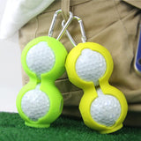 NNEDSZ 2-pack Golf Silicone Double-ball Protection Sleeves - Rose Red