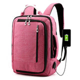 NNEDSZ Multifunctional Oxford Laptop Backpack - Cxs-620 - Wine Red