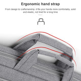 NNEDSZ Portable 15 Inch Laptop Leather Handbag For Business Briefcase - Wine Red