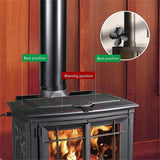 Eco-friendly Heat Powered Stove Fan for Wood / Gas / Pellet Stoves - Silver
