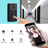 NNEDSZ Smart Wifi Video Doorbell With Night Vision & Motion Detection - Silver