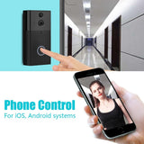 NNEDSZ Smart Wifi Video Doorbell With Night Vision & Motion Detection - Silver