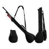 NNEDSZ Portable Foldable Golf Ball Bag - Nylon - Black Silver