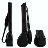 NNEDSZ Portable Foldable Golf Ball Bag - Nylon - Black Silver