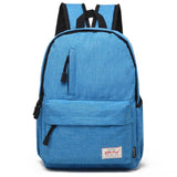 NNEDSZ Multi-function Canvas Laptop Backpack - Fits 15.6 Macbook Samsung Sony Dell Alienware Chuwi Asus Hp - 42x29x13cm - Baby Blue