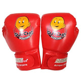 NNEDSZ Children'S Cartoon Boxing Gloves - Pu Leather - Cartoon White + Baby Blue