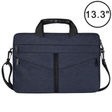 NNEDSZ Stylish Zipper Laptop Bag with Shoulder Strap - Durable & Breathable - Navy Blue