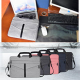 NNEDSZ Stylish Zipper Laptop Bag with Shoulder Strap - Durable & Breathable - Navy Blue