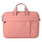 NNEDSZ 14.1 Inch Waterproof Anti-theft One-shoulder Handbag with Suitcase Belt - Navy Blue