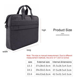 NNEDSZ 14.1 Inch Waterproof Anti-theft One-shoulder Handbag with Suitcase Belt - Navy Blue