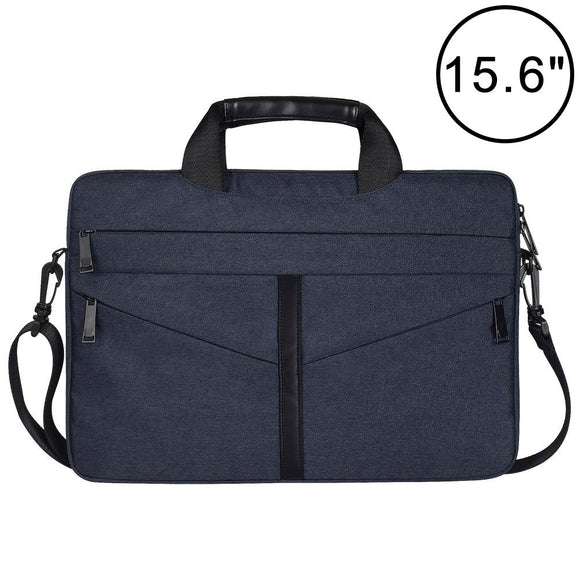 NNEDSZ Stylish Zipper Laptop Bag With Shoulder Strap - Durable & Breathable - Navy Blue