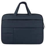NNEDSZ 15.6 Inch Laptop Tablet Bag with Multiple Pockets and Soft Oxford Cloth Handle - Navy Blue