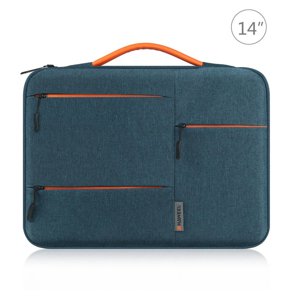 NNEDSZ 14-15 Inch Laptop Sleeve Briefcase for Macbook Samsung Thinkpad Sony Dell Alienware Chuwi Asus Hp - Navy Blue
