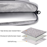NNEDSZ Portable Laptop Tablet Bag - 15.6 Inch Double Side Pockets Soft Handle Oxford Cloth - Deep Space Gray - Navy Blue