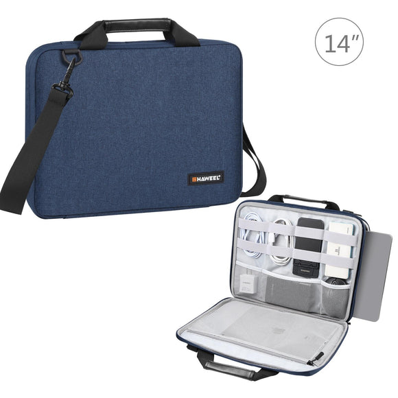 NNEDSZ Convertible Laptop Bag for Macbook Thinkpad Asus Hp - Navy Blue