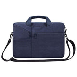 NNEDSZ 15.6 Inch Laptop Handbag With Hidden Strap And Suitcase Belt - Waterproof And Tear-Resistant - Navy Blue