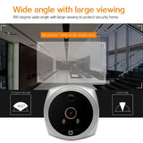 NNEDSZ Smart Cat Eye Video Doorbell With 4.5 1080P Hd Screen Night Vision & Motion Detection - White