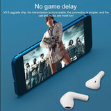 NNEDSZ Wireless Bluetooth Earphones With Touch Display - White